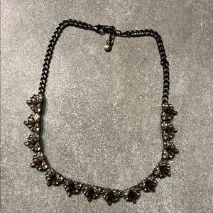 Bauble Bar Elegant Silver and Brown Women's Necklace